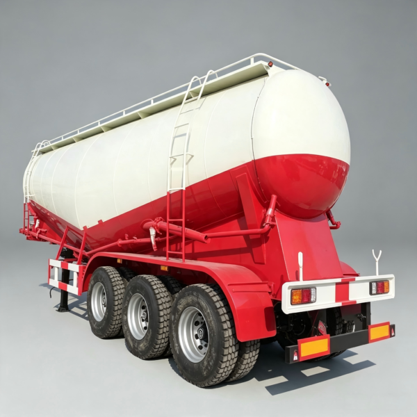 3 Axles 50cbm Cement Tank Semi Trailer